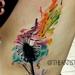 Tattoos - Watercolor tattoo, dandelion watercolor - 99135